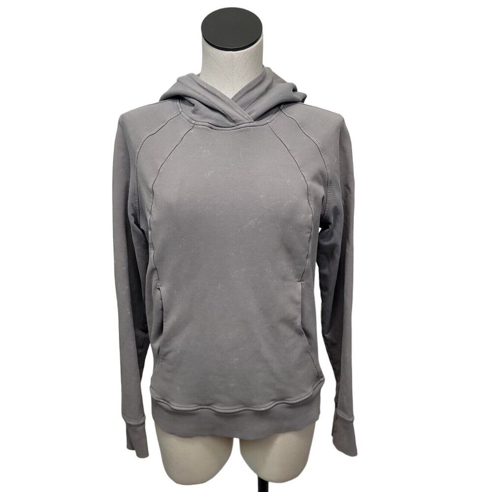 Lululemon Scuba Pullover Hooded in Washed Dark Chrome Womens Size 4